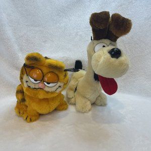 Vintage Plush GARFIELD & ODIE 1978 & 1983‎ from Fun Farm